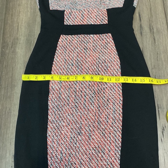 Anthropologie YOANA BARASCHI Colorblock Tweed Pencil Dress - Picture 10 of 11